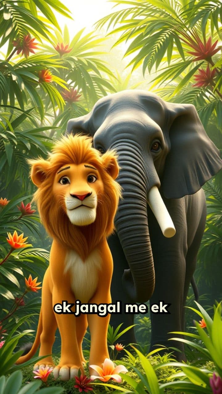 Sher aur Hathi ki Dosti