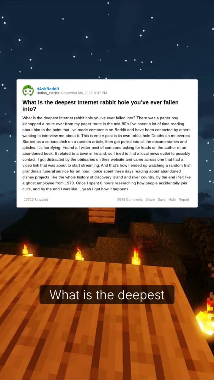 Deep Internet Rabbit Holes Explored