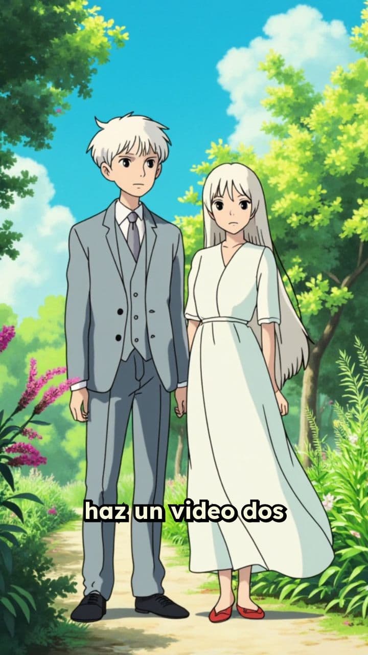 Gemelos Albinos y Lobos en un Castillo