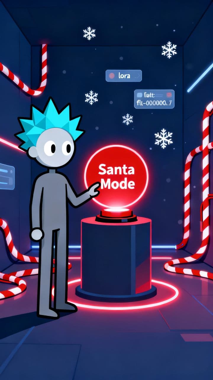 Glitchy Santa Speedrun Cheer Video