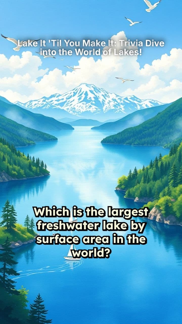 Lake It 'Til You Make It: Trivia Dive into the World of Lakes!