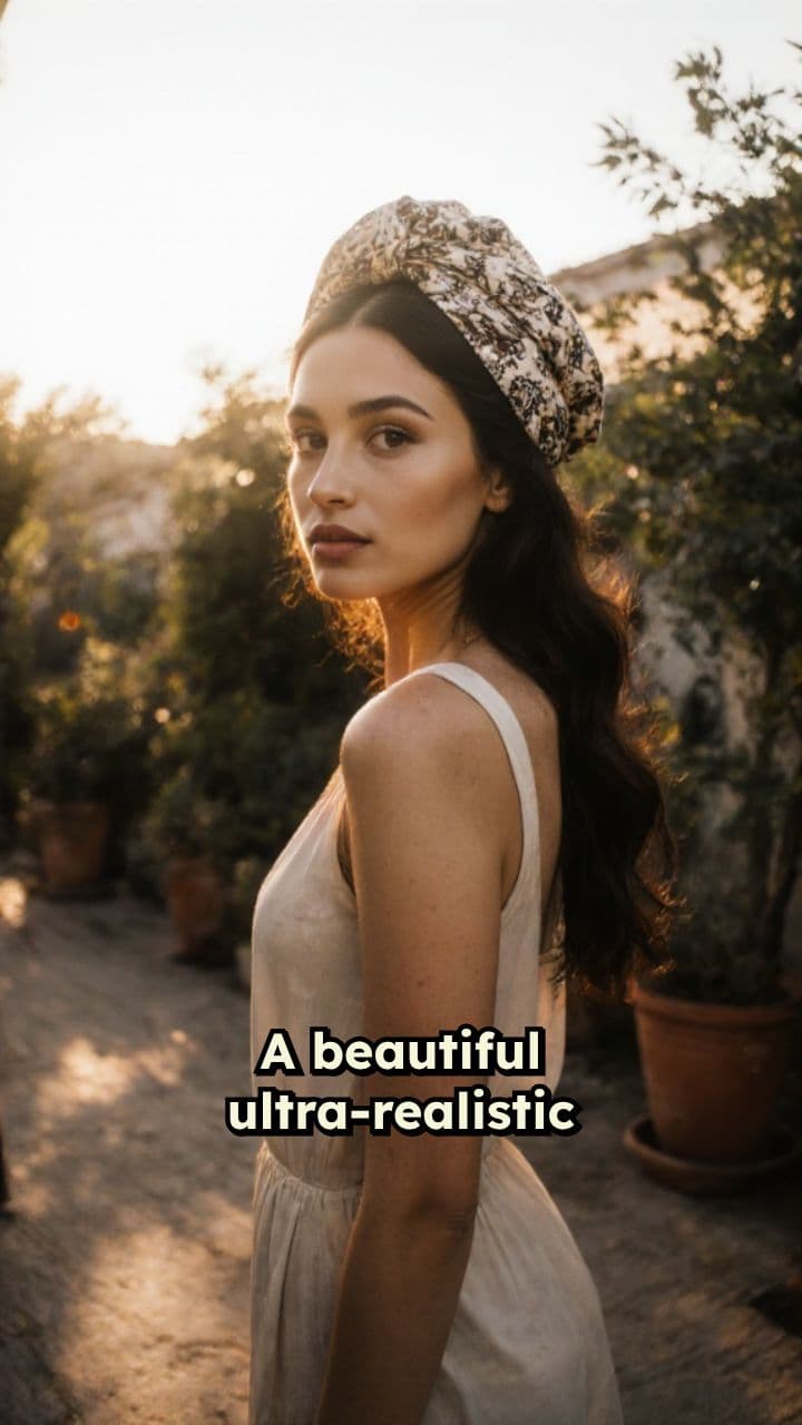 Elegant Ultra-Realistic Woman Portrait