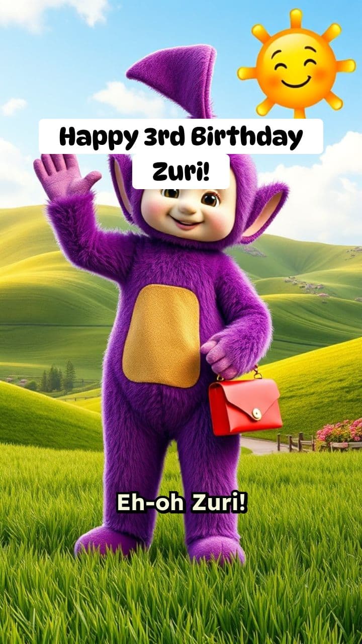 Zuri's 3rd Birthday with the Teletubbies