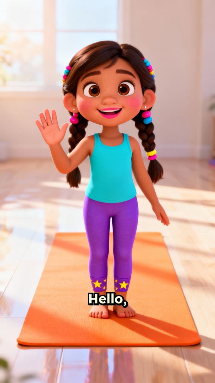 Warrior Pose for Little Yogis