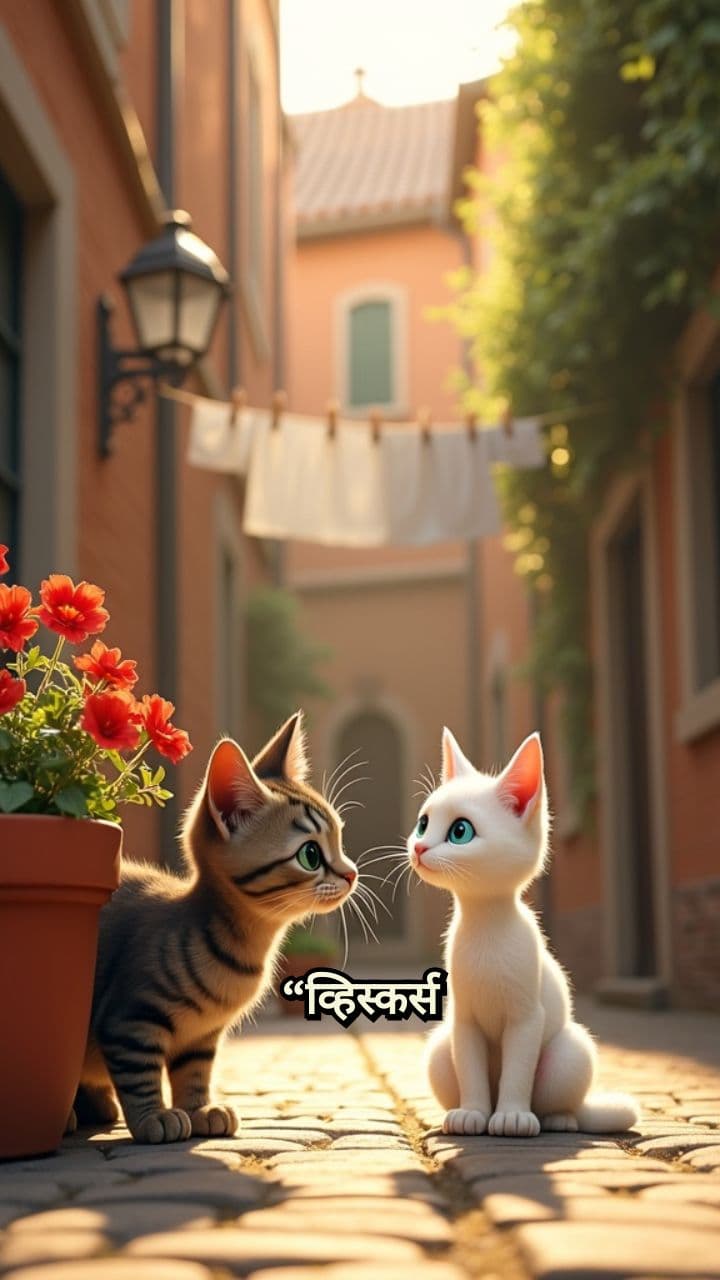 व्हिस्कर्स और लूना की पहली मुलाकात