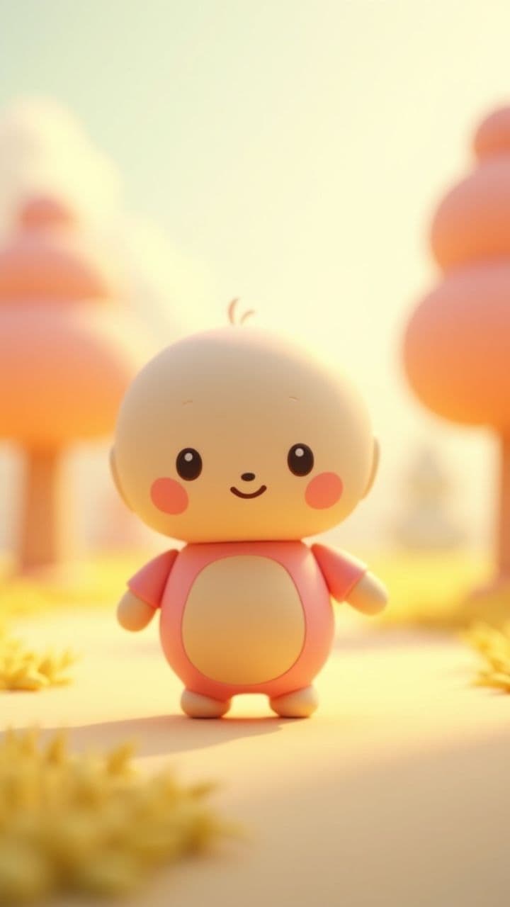 Babycore Tung Tung Sahur in Pastel Park