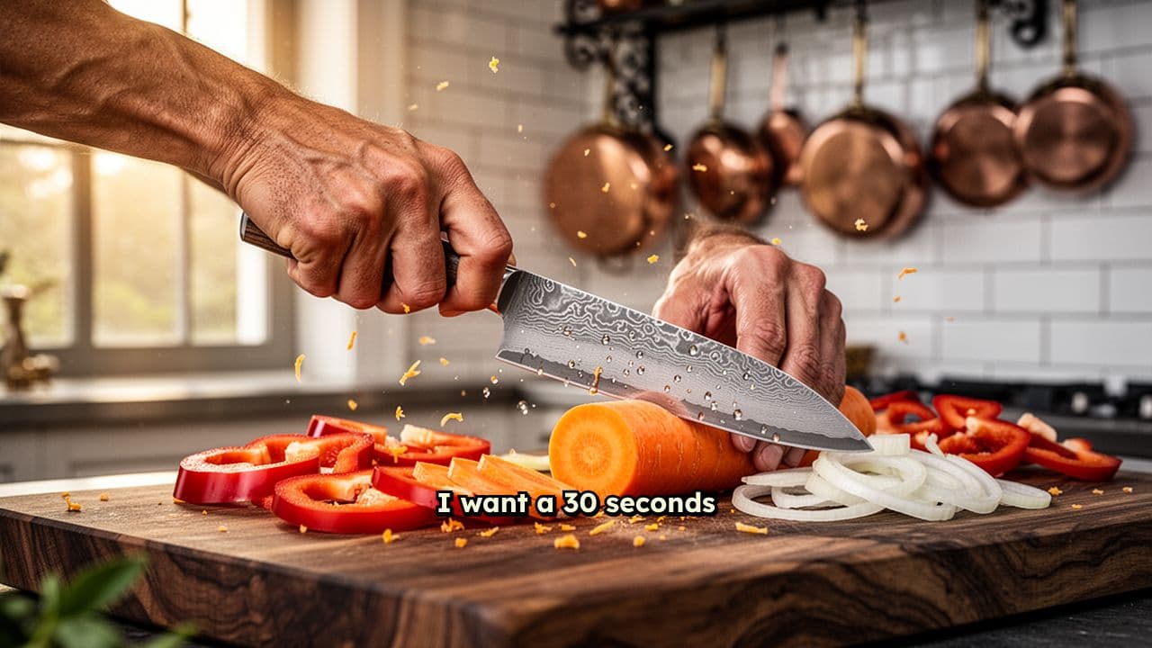 Hands-Only Chef Preps and Serves Dish