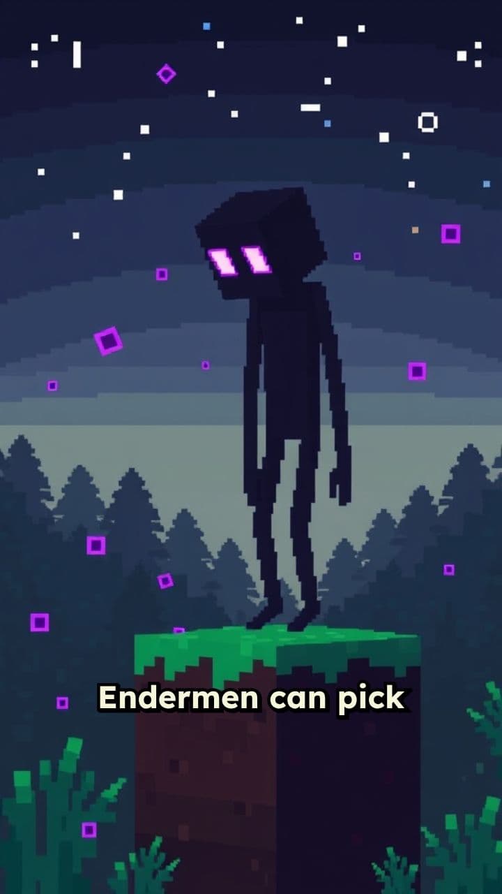 Endermen Can Move Blocks