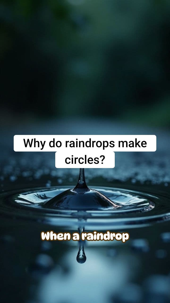 Why Do Raindrops Make Circles When They Hit Water? | RapidSmartFacts