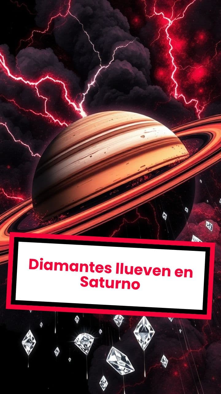 Diamantes llueven en Saturno