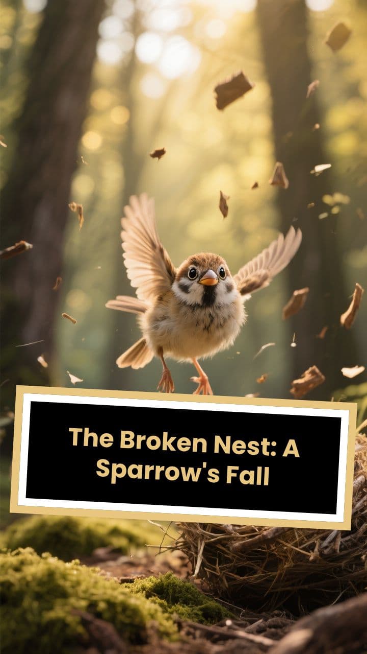 The Broken Nest: A Sparrow's Fall