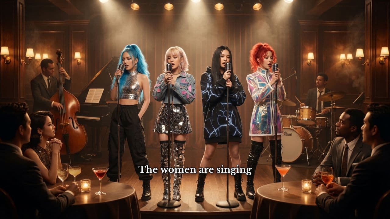 Women Singing in a Jazz Club