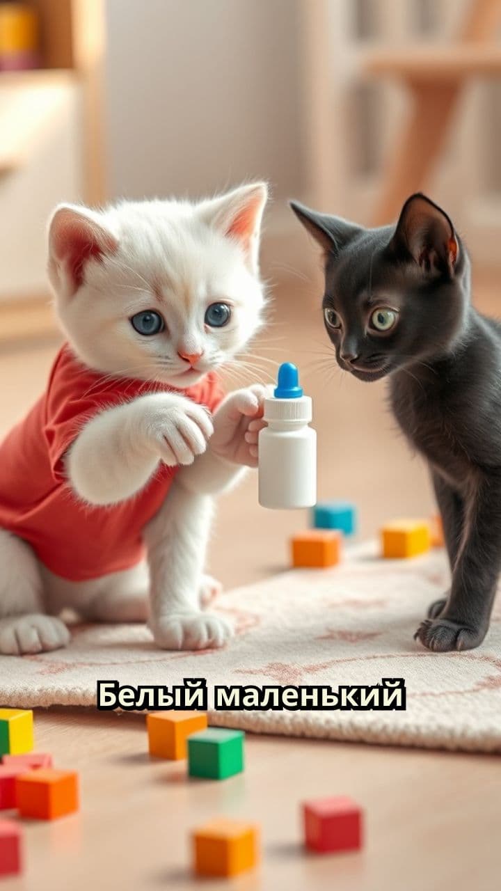 Котята и клей ПВА