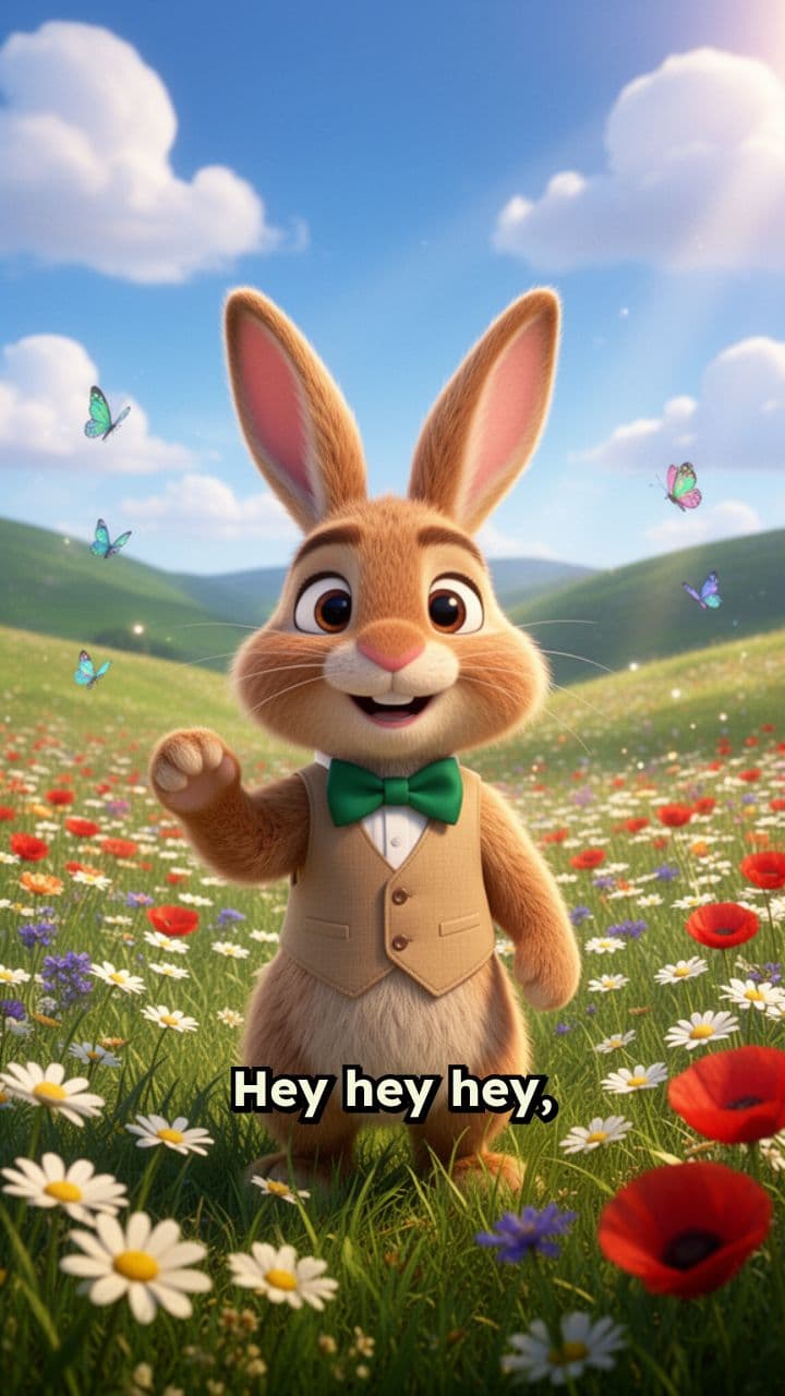 Barnaby the Rabbit's Meadow Greeting