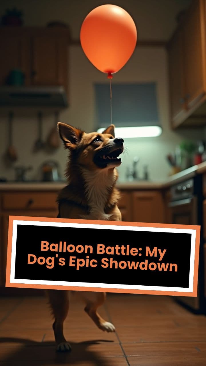 Balloon Battle: My Dog's Epic Showdown