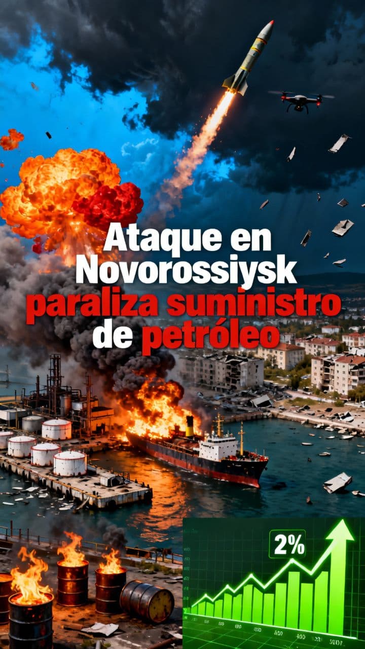 Ataque en Novorossiysk paraliza suministro de petróleo