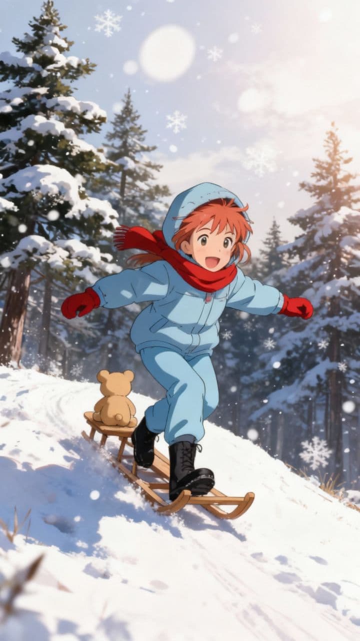 Toboggan Ride with Paddington