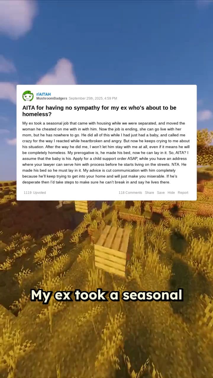 No Sympathy for My Ex's Situation