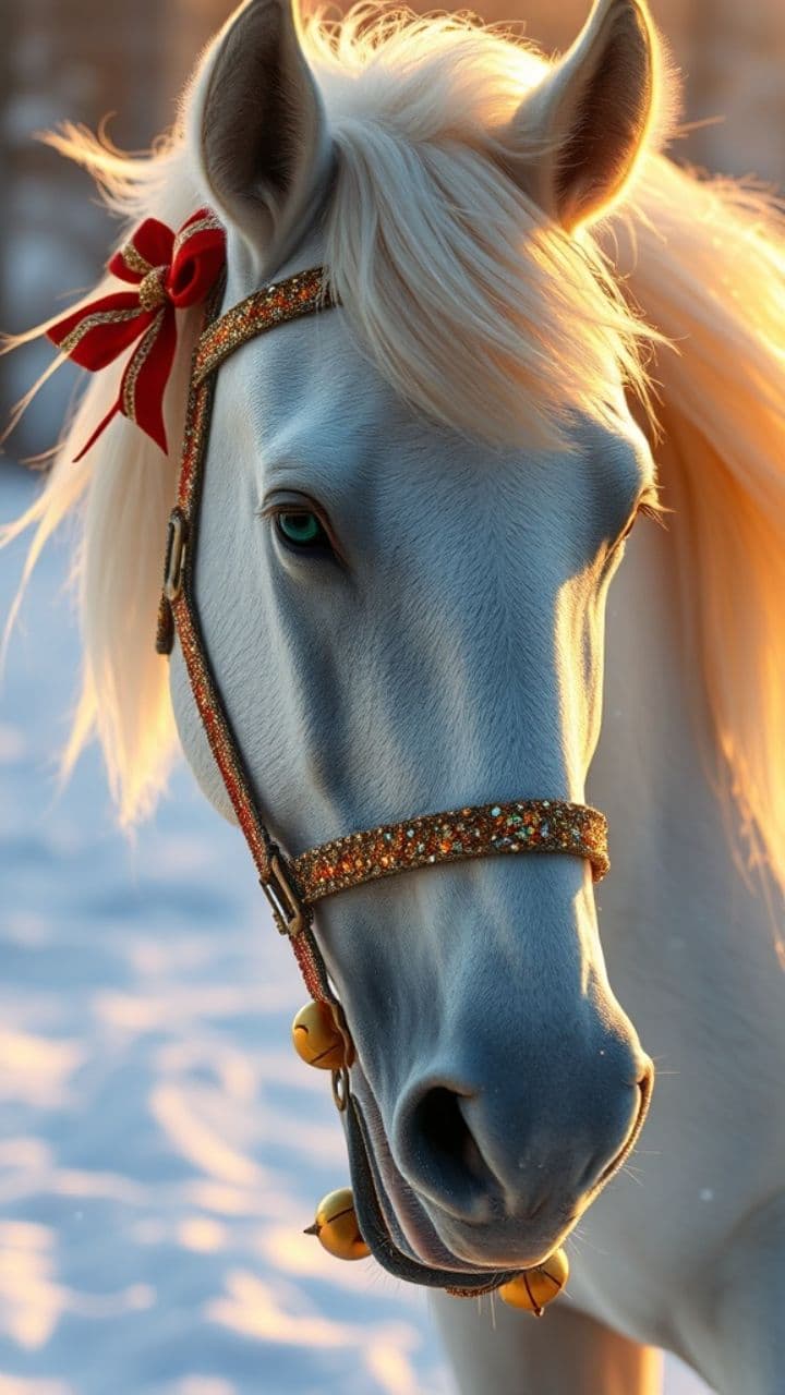 Magie de Noël dans la neige