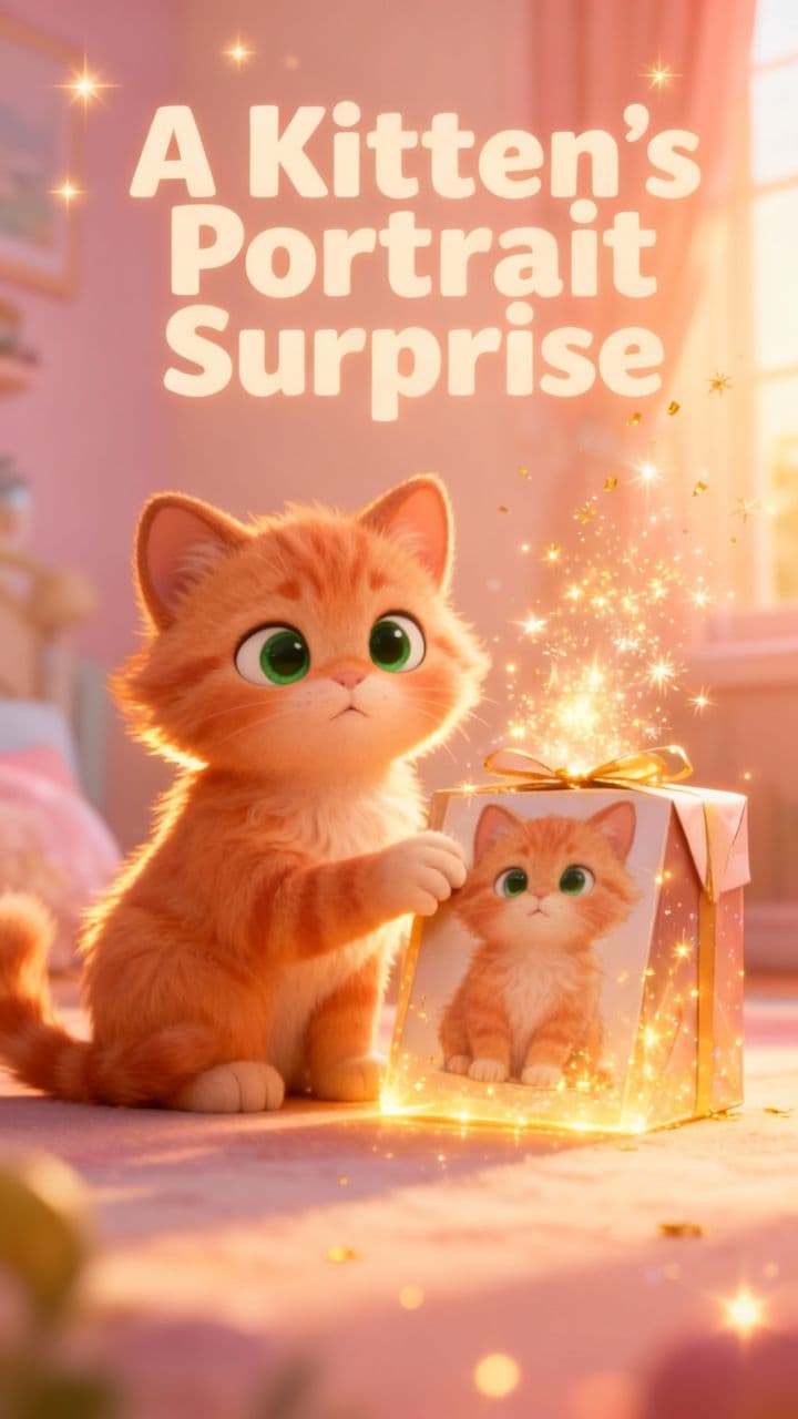 A Kitten's Portrait Surprise