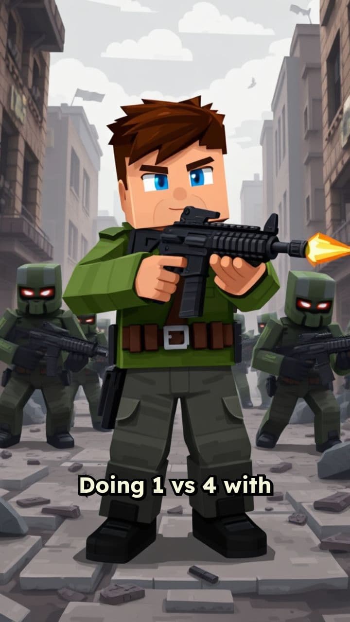 1 vs 4 Challenge with Desrtegale