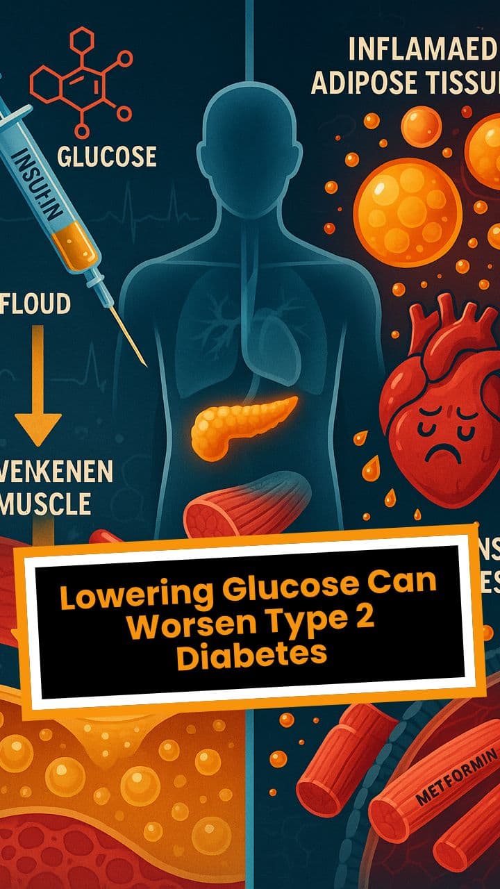 Lowering Glucose Can Worsen Type 2 Diabetes