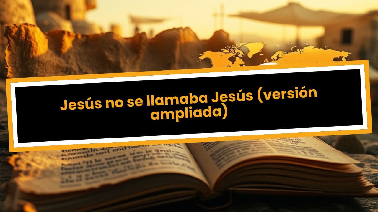 Jesús no se llamaba Jesús (versión ampliada)
