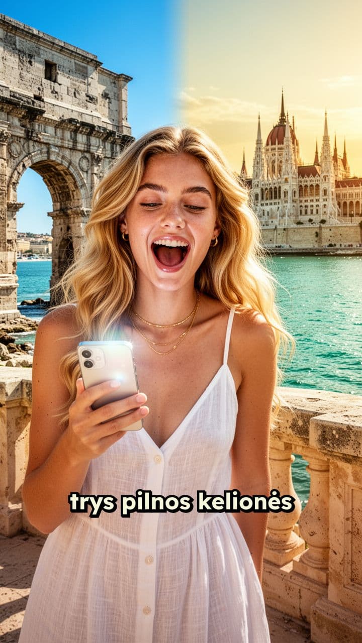 Trys kelionės už 370 eurų?