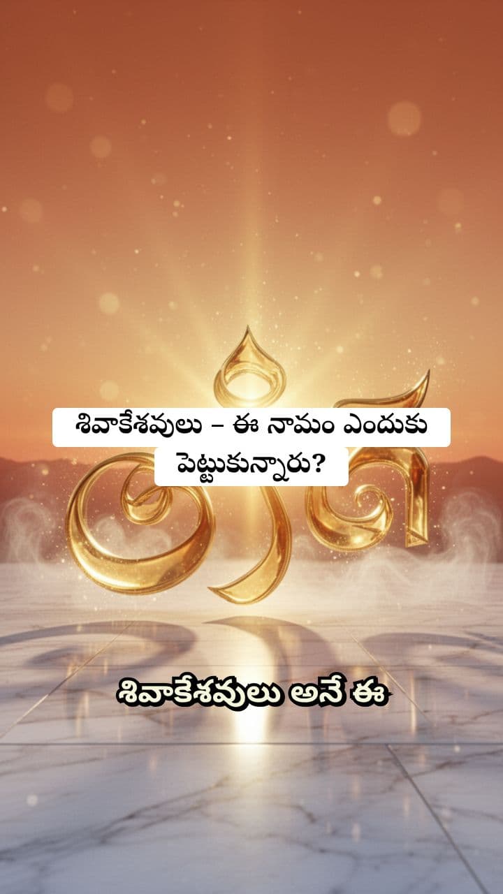 శివాకేశవులు - నామ వైశిష్ట్యం