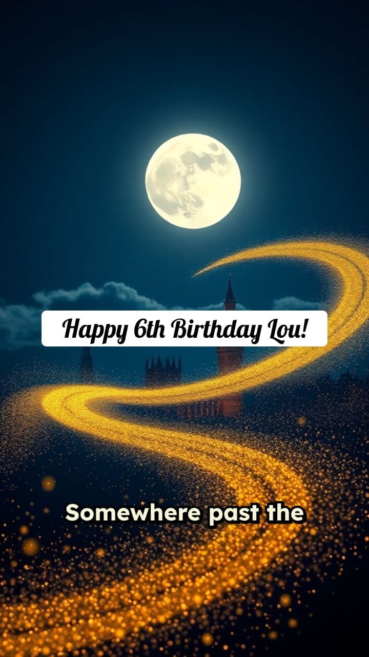 Peter Pan's Birthday Magic for Lou