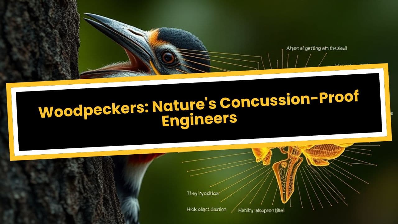Woodpeckers: Nature's Concussion-Proof Engineers
