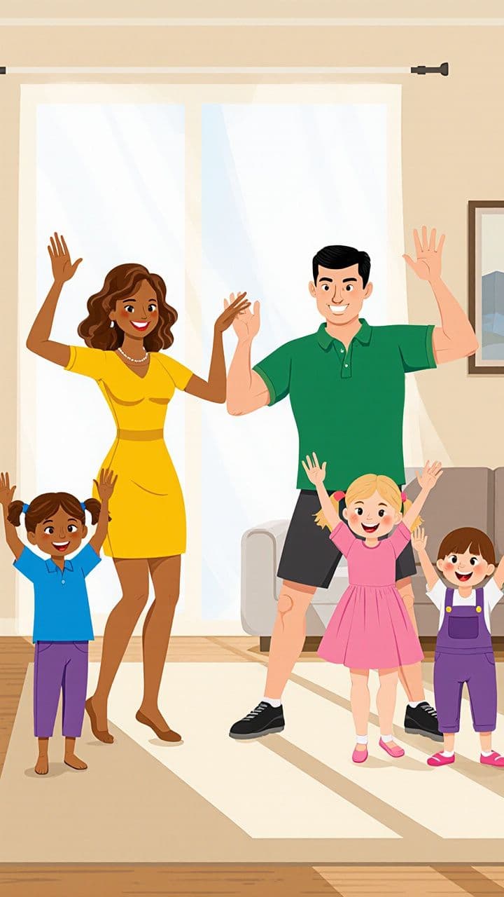 Family Dance to A Ram Sam Sam