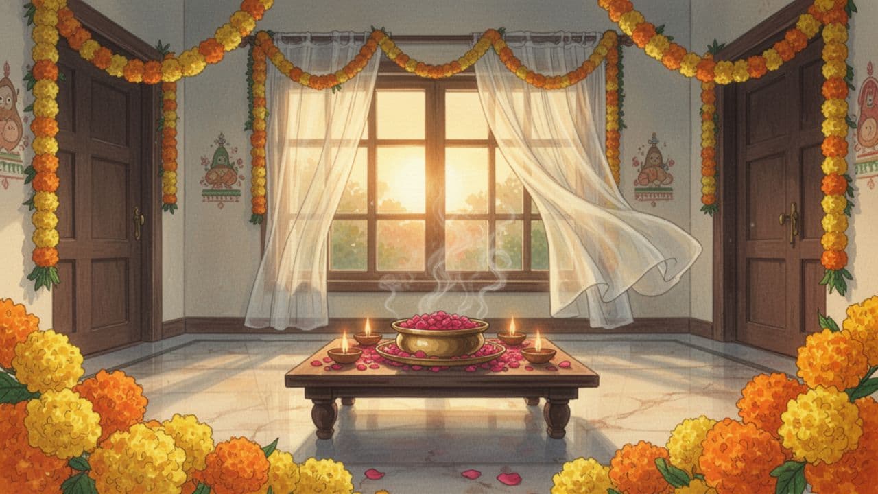 Golden Engagement Blessing Ceremony