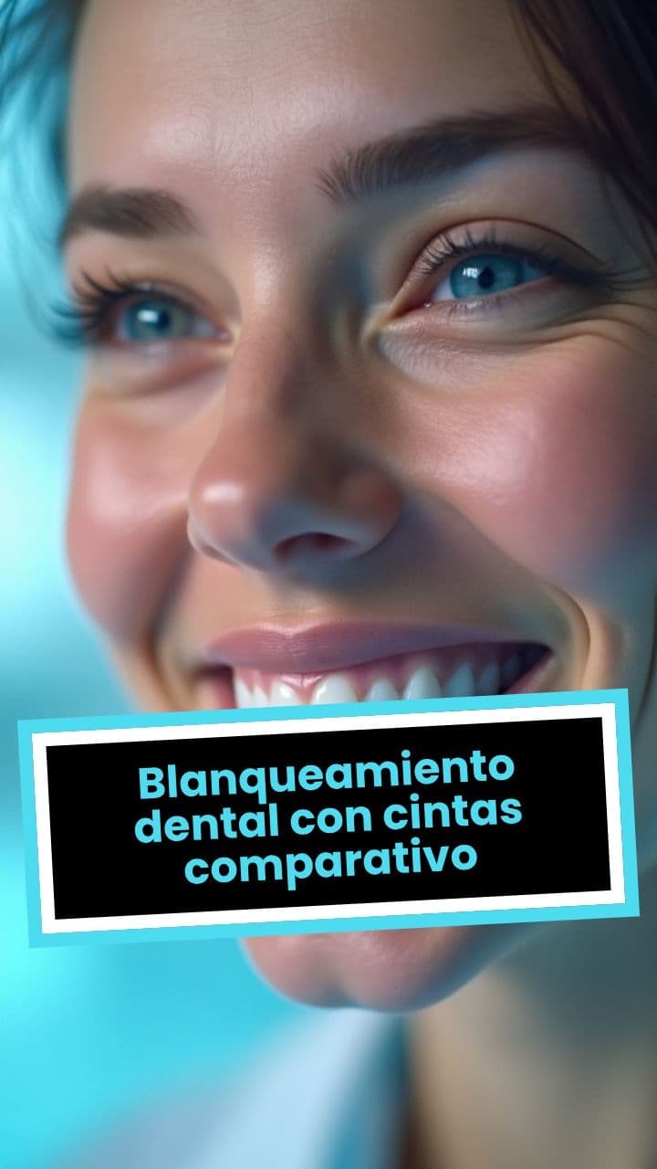 Blanqueamiento dental con cintas comparativo