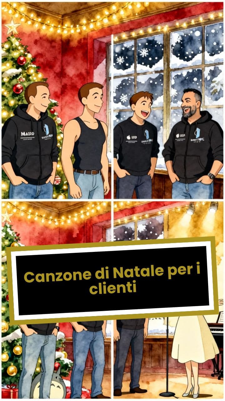 Canzone di Natale per i clienti
