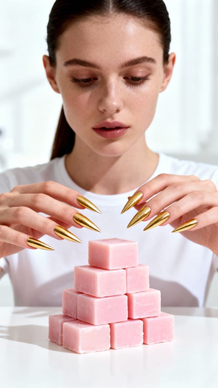 ASMR Pink Soap Crushing