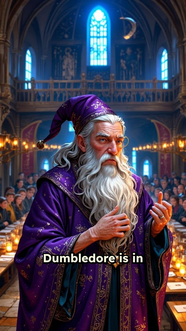Dumbledore Seeks Silence in the Great Hall