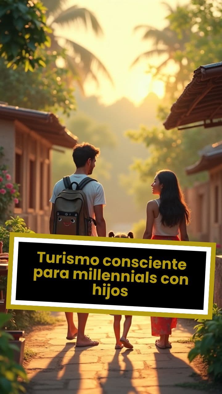 Turismo consciente para millennials con hijos