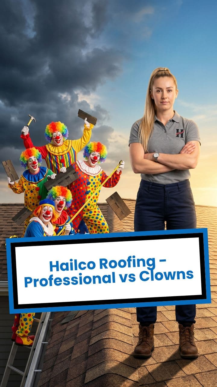 Hailco Roofing - Professional vs Clowns