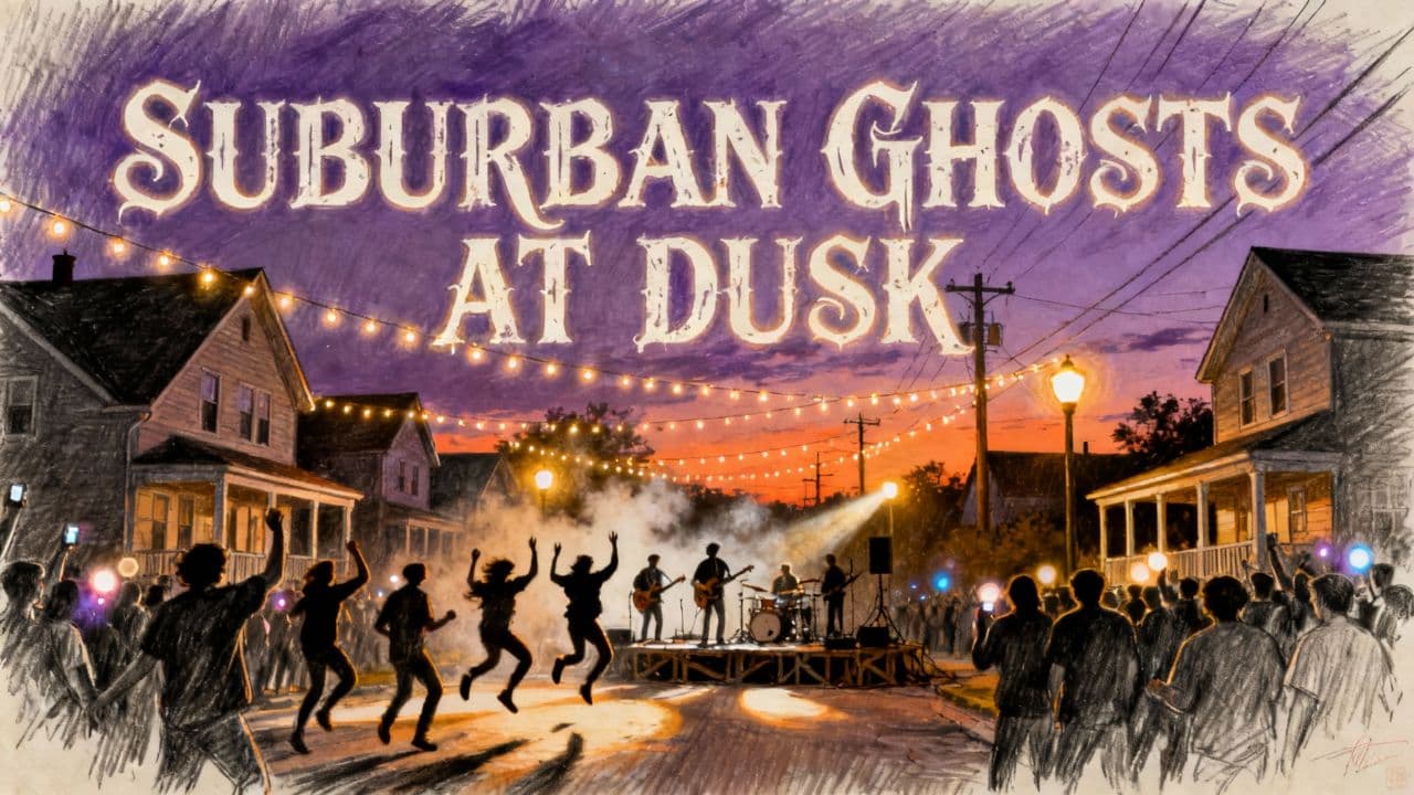 Suburban Ghosts at Dusk