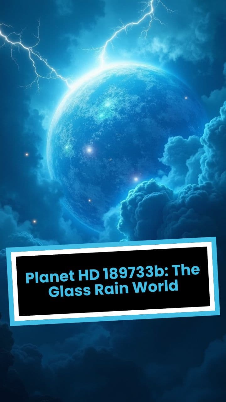 Planet HD 189733b: The Glass Rain World