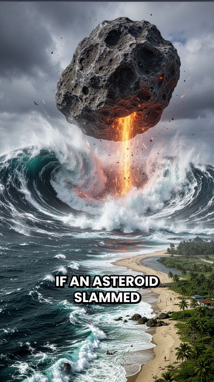 Asteroid Ocean Impact Tsunami Apocalypse