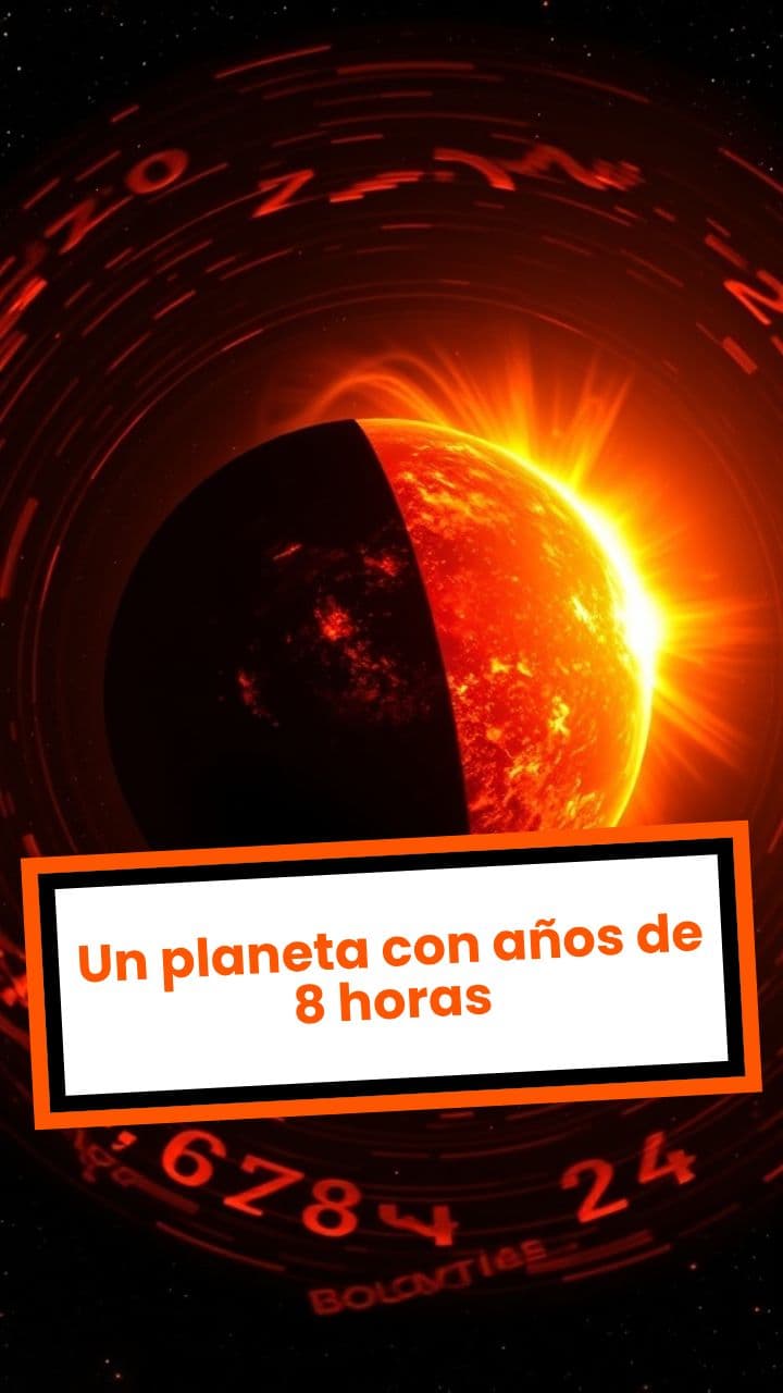Un planeta con años de 8 horas