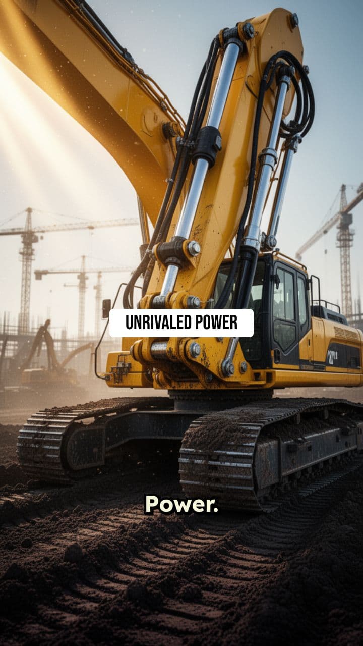 Hyper-Realistic Excavator Advertisement