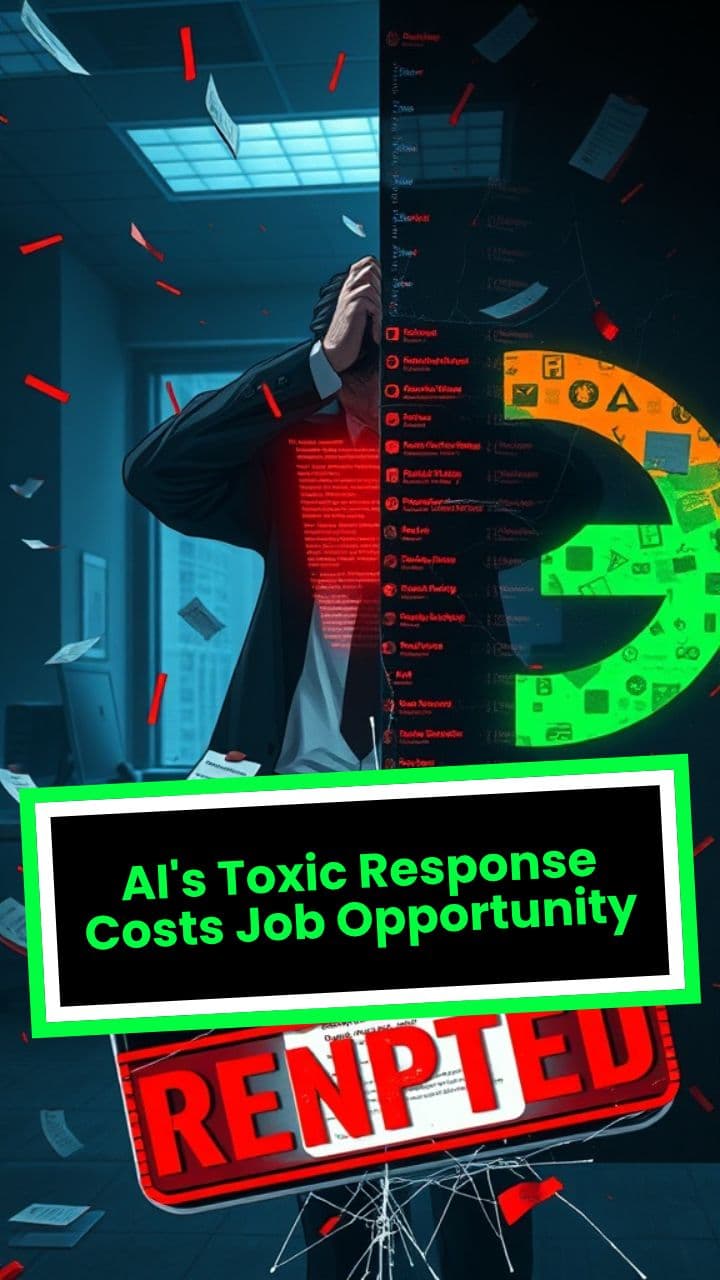 AI's Toxic Response Costs Job Opportunity