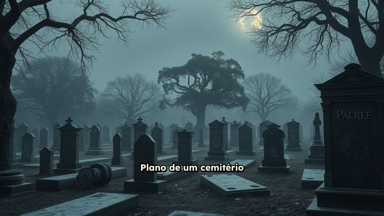 Plano Assustador de Cemitério Real