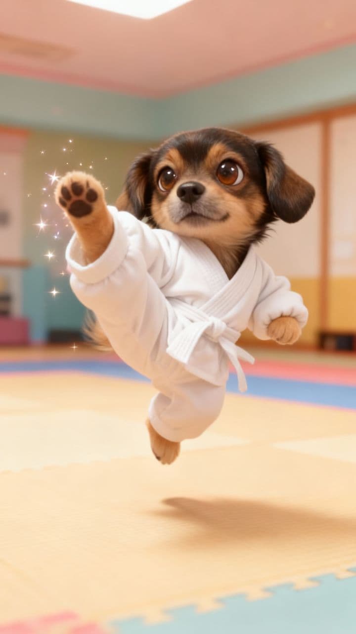 ChibiDog Karate Master