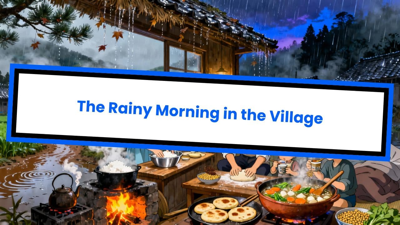The Rainy Morning in the Village