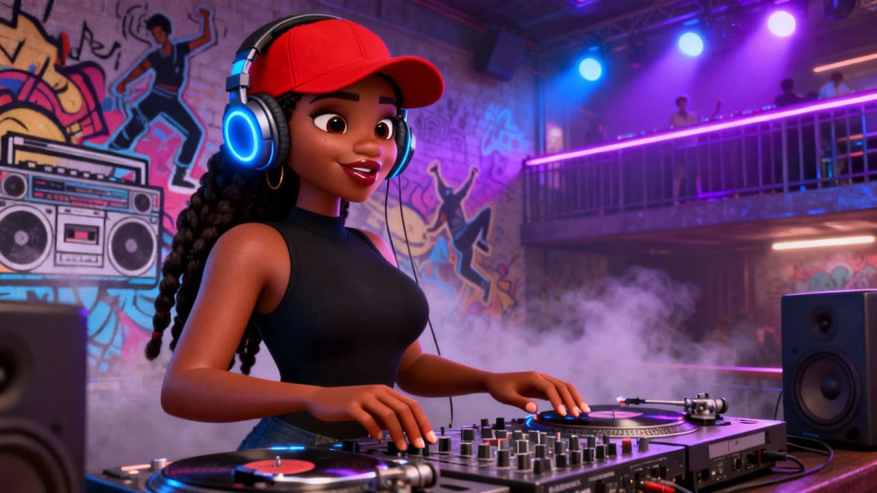 DJ Pretty Mama in the Club