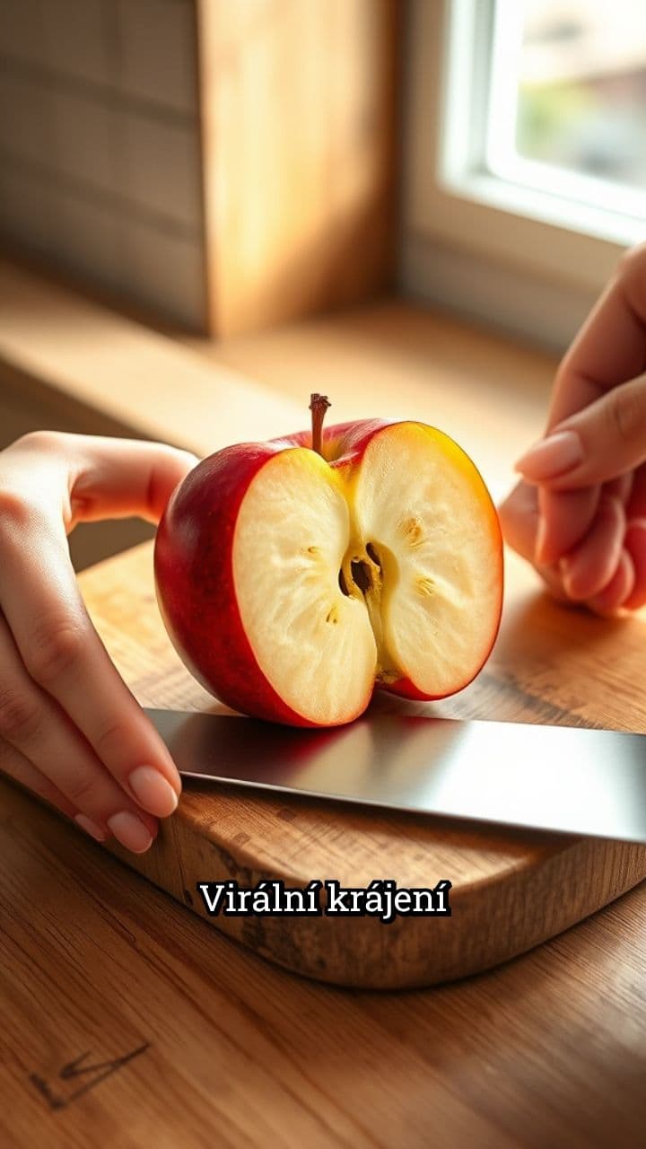 Zvuky krájení ovoce na dřevě